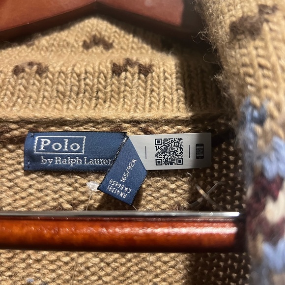 Polo by Ralph Lauren Wool-Blend Shawl Cardigan - Picture 10 of 12